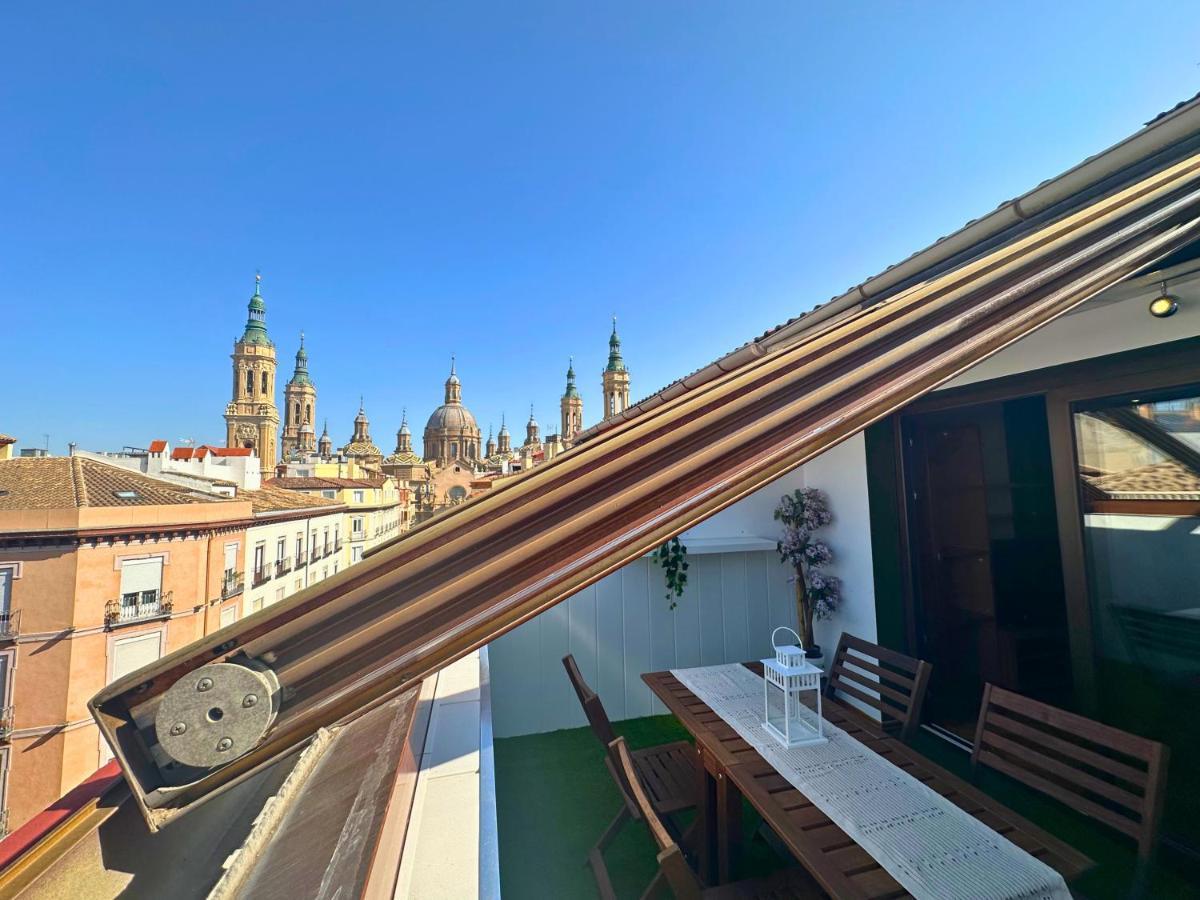 Dos Torres Atico - Solarium Privado En Calle Alfonso I Zaragoza Eksteriør billede