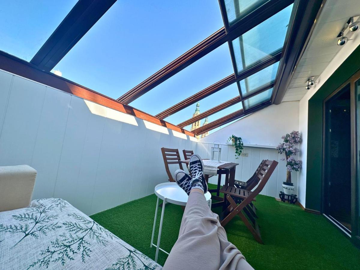 Dos Torres Atico - Solarium Privado En Calle Alfonso I Zaragoza Eksteriør billede